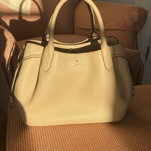 Kate Spade Beige Leather Satchel